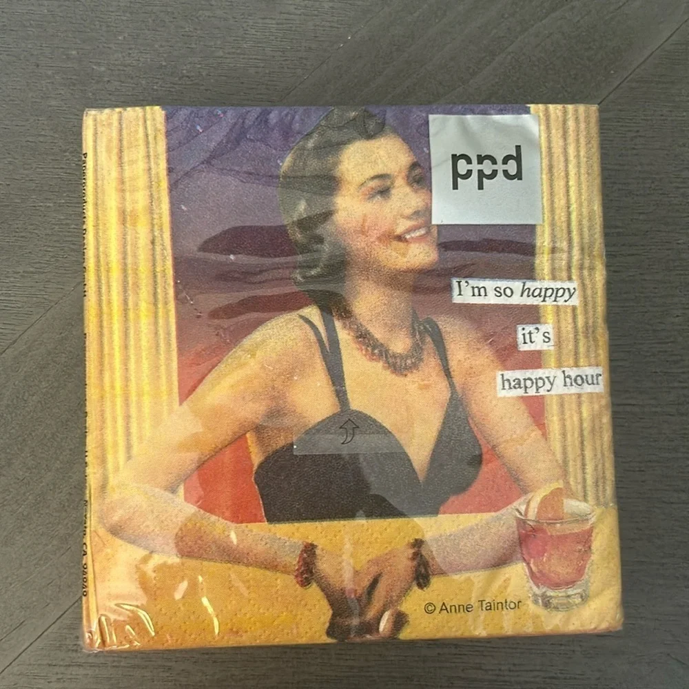 Humorous cocktail napkins